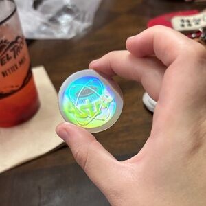 Houston astros Holographic Round Sticker